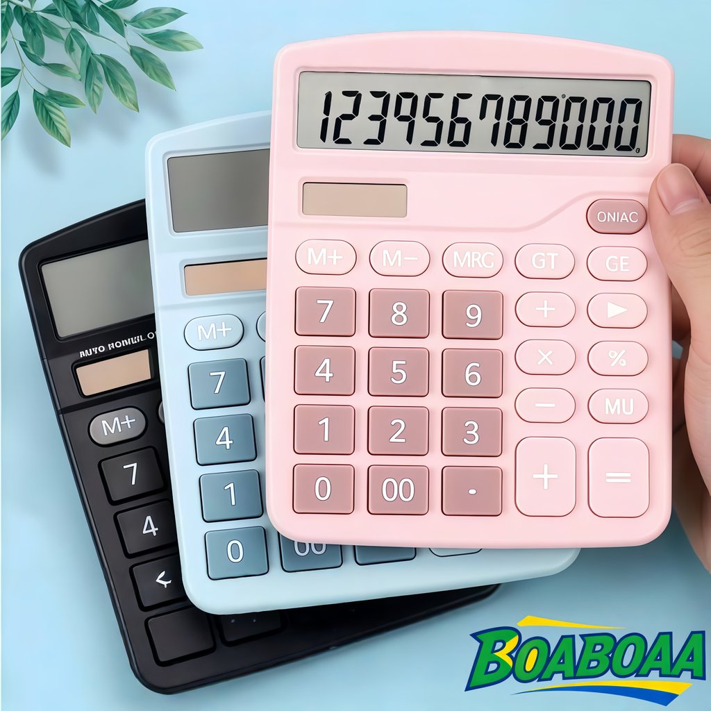 Calculadora Mesa Escritório Grande 12 Dígitos  D