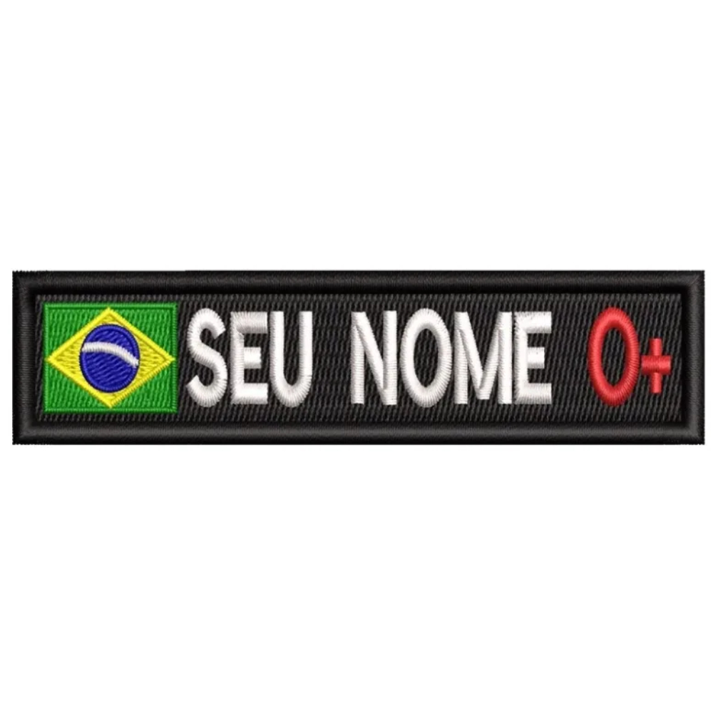 Sutache Tarjeta Bordada Identificação Bandeira D