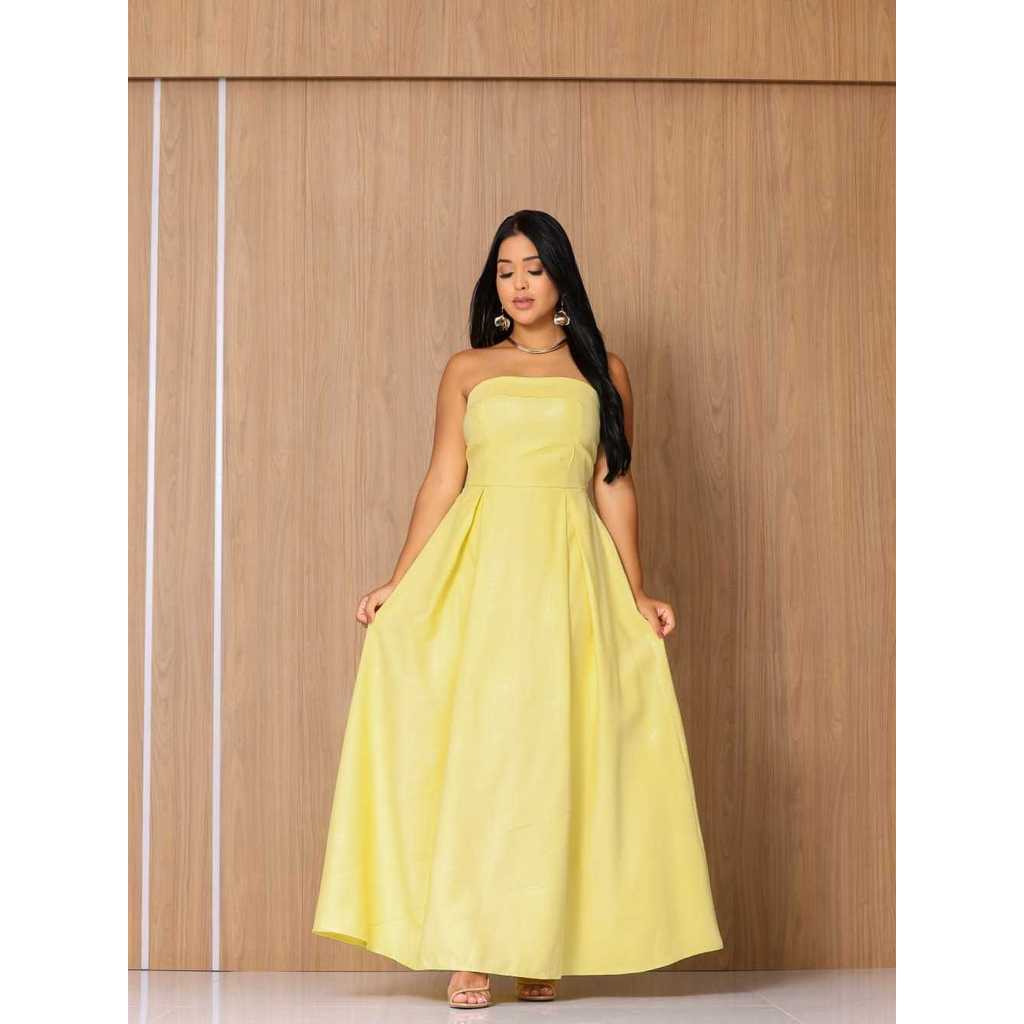 Vestido Longo Feminino Tomara que Caia com Bojo  T