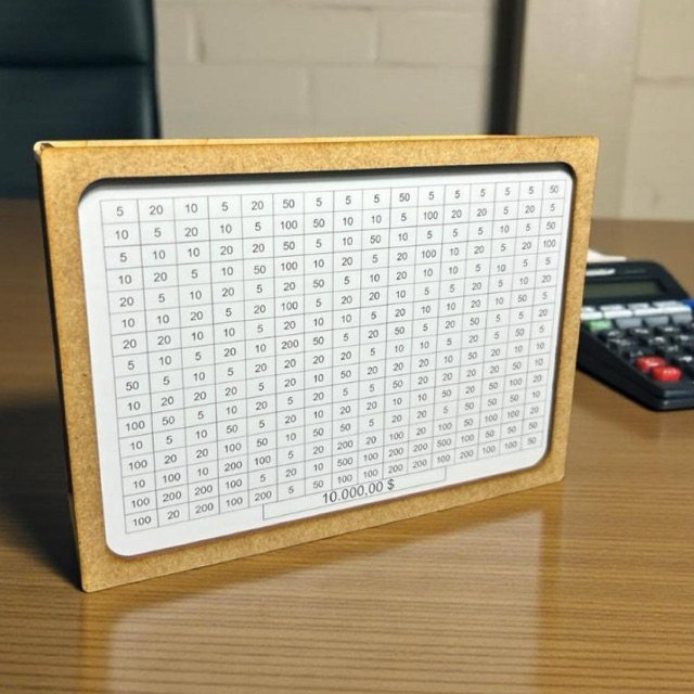 Cofre Desafio 20mil/10mil/5mil/1mil Cofrinho de MD