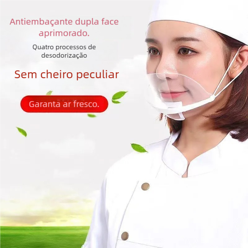 10 Máscaras Acrílica Transparente Estética Maqu