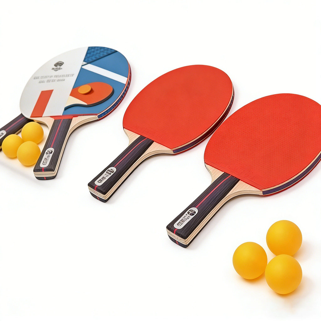 Raquete de Ping Pong: 2 raquetes + 3 bolas, ideal 