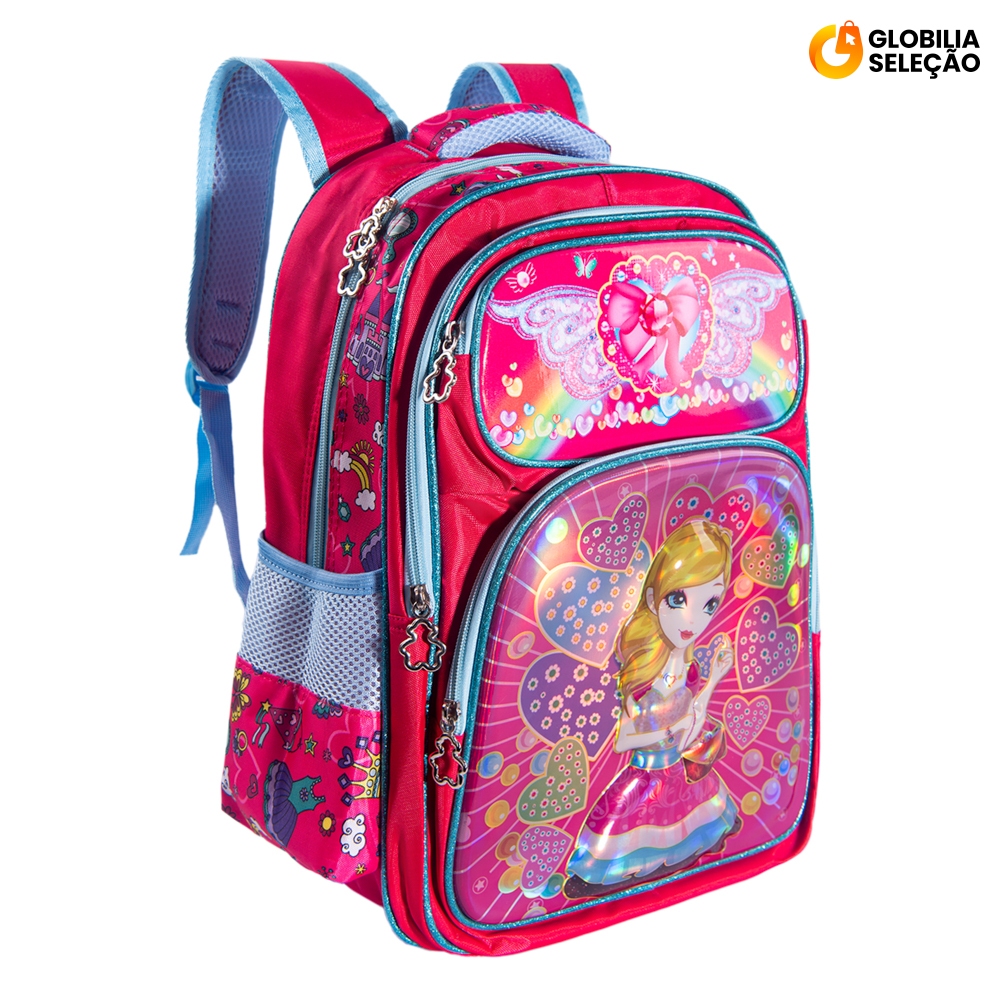 Mochila infantil escolar Menina Bolsa Resistente M