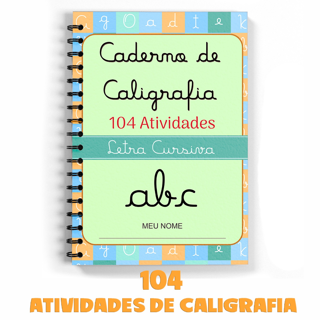 Caderno De Caligrafia Com 104 Atividades Para Prat