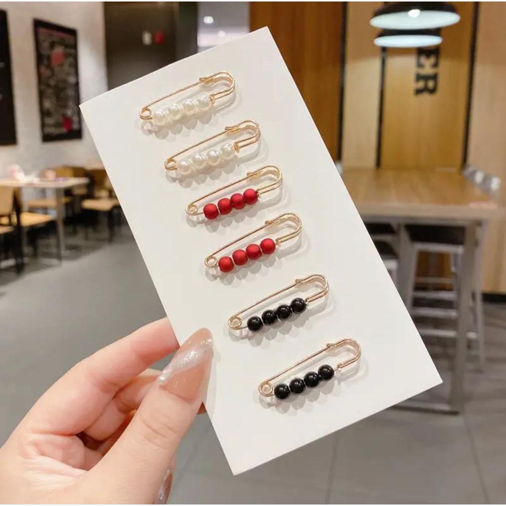 Kit 6 Peças Alfinete Ajuste De Roupa Broche Péro