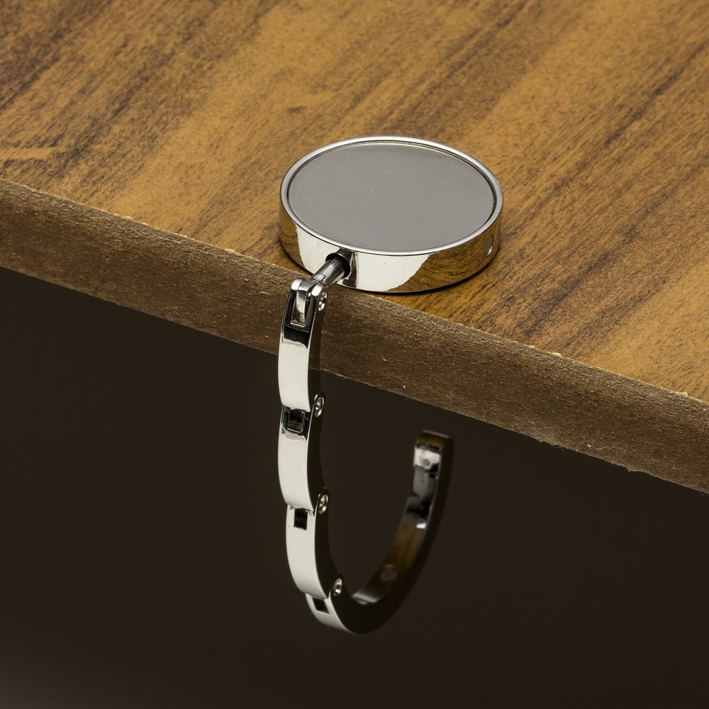 Suporte Gancho Porta Bolsa de Metal Dobrável Port