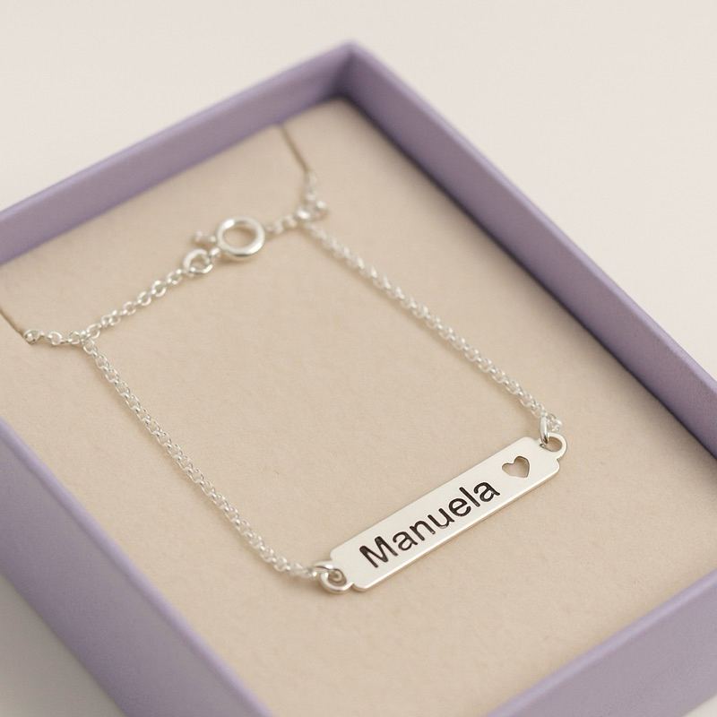 Pulseira Infantil Personalizada em Prata 925 Legí