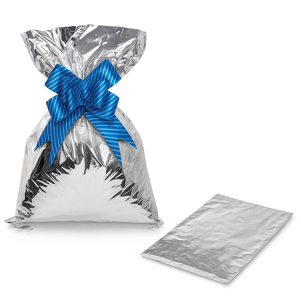 Embalagem Saco Para Presente Metalizado 30×45