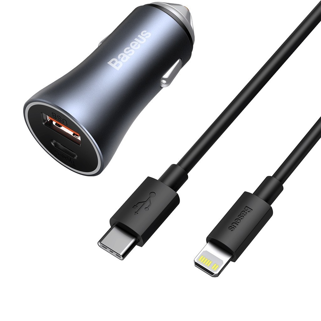 Baseus Carregador Veicular 40w com cabo Usb-C para