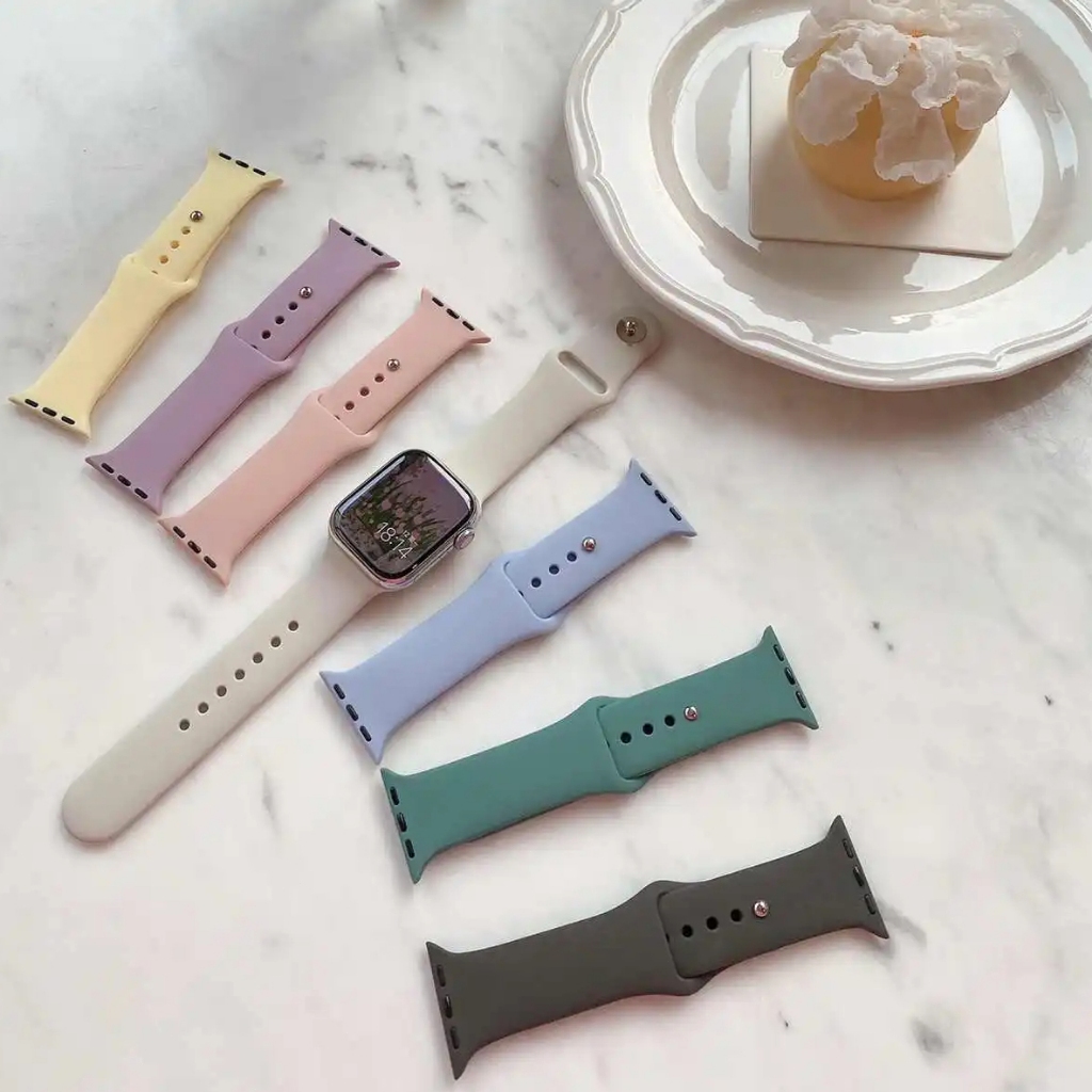 Pulseira Silicone para Apple Watch 45 44 49 46 42 