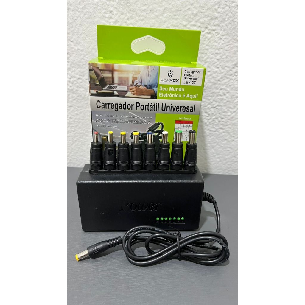 Fonte Carregador Universal Notebook Computador 8 P