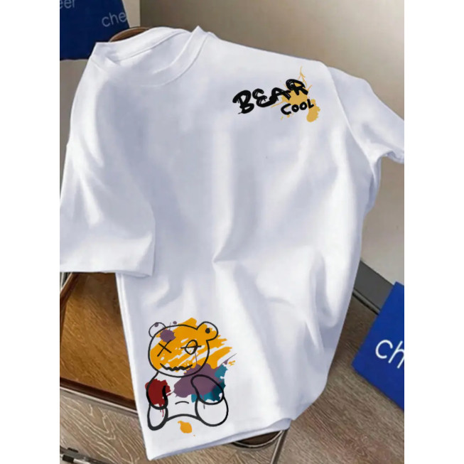 Camiseta Infantil Menino Beear Cool Camisa estampa