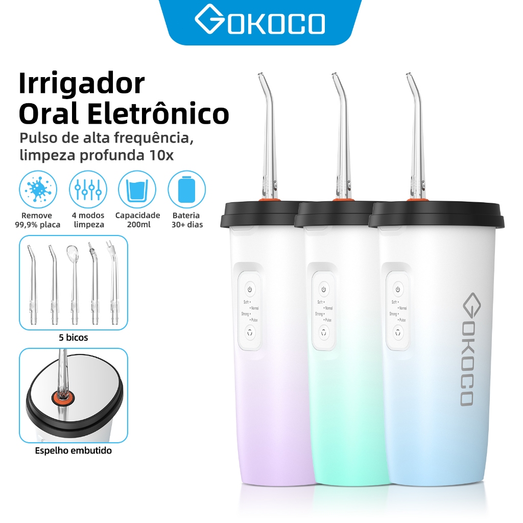 GOKOCO lrrigador Oral Limpeza Bucal PortatilDental