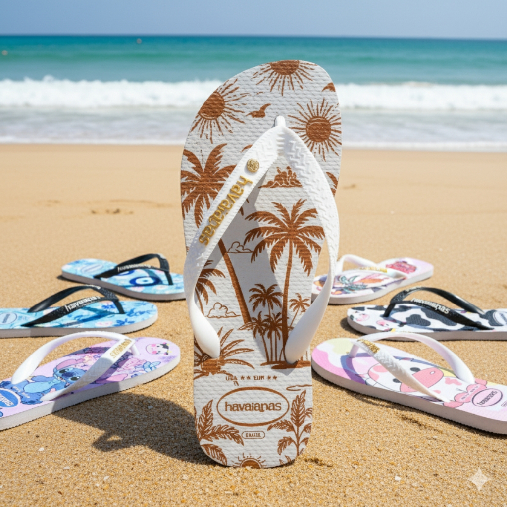 Chinelo Feminino Estampado  Ideal para Todos os Di