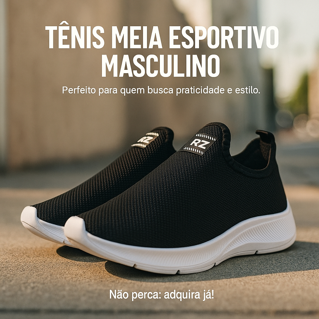 Tênis Masculino Confortável Ortopédico Calce F�