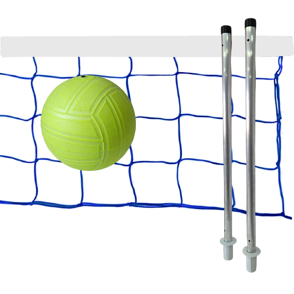 Kit Biribol Volei para Piscina + Tubos em alumini