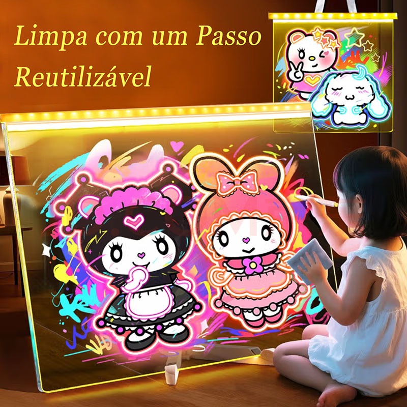 Brinquedos De Menino Menina Luminária Led Escreve