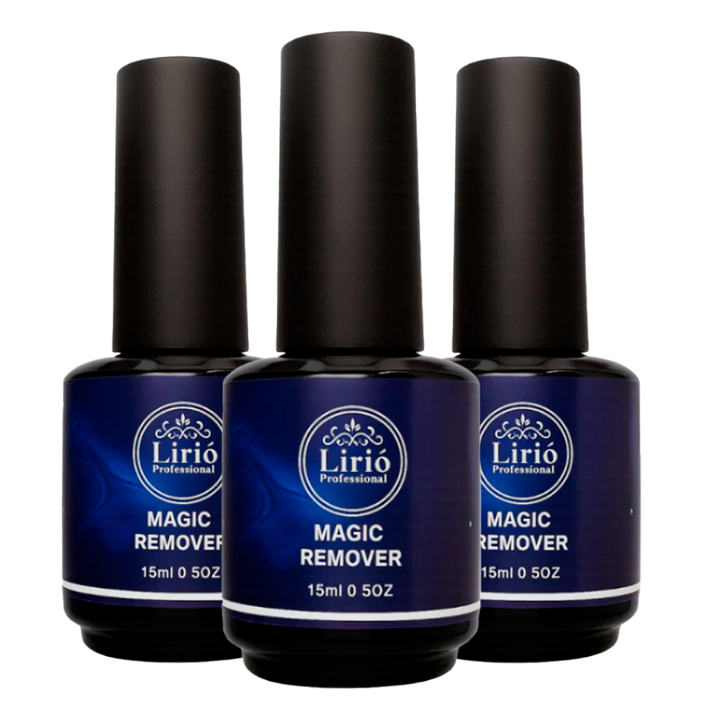 Kit 3 Magic Remover Lirio Removedor Esmalte Em Gel