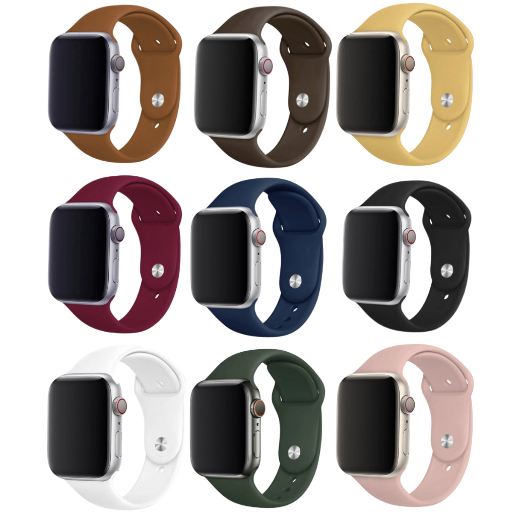 Pulseira Silicone Sport Lisa Para Apple Watch Seri