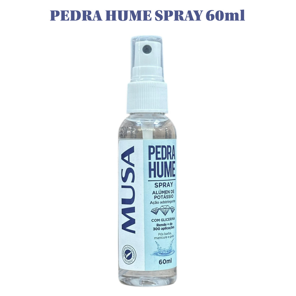 Pedra Hume Spray 60ML | Antitranspirante | MUSA | 