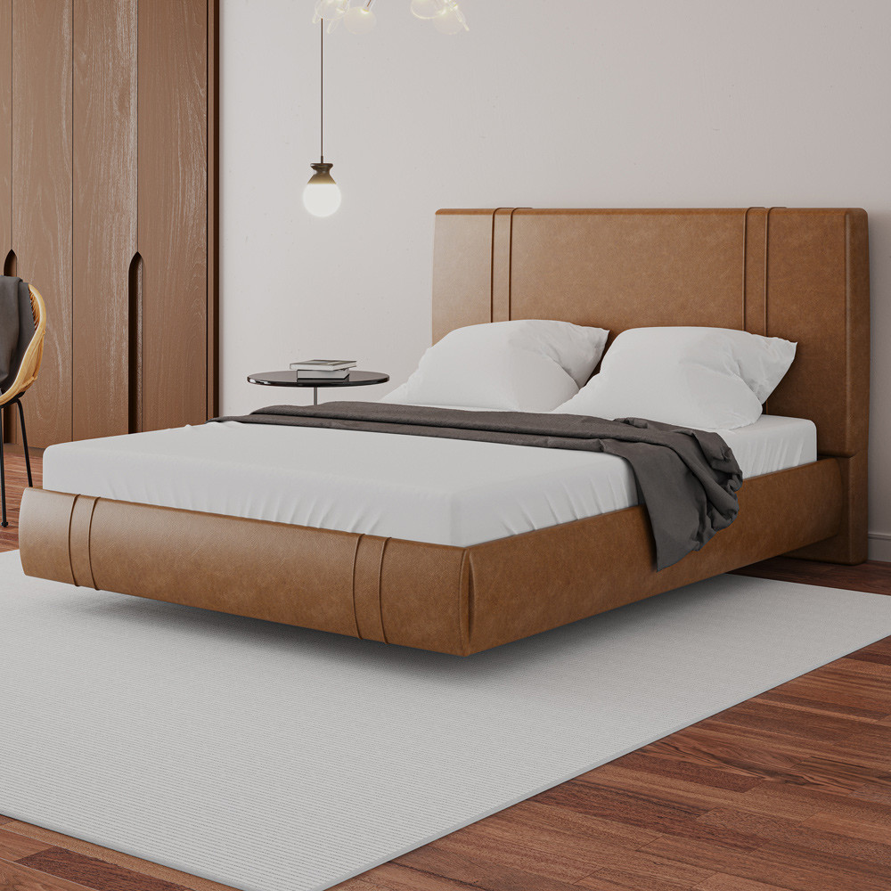 Cama Queen Flutuante Com Cabeceira 160cm Astra W01