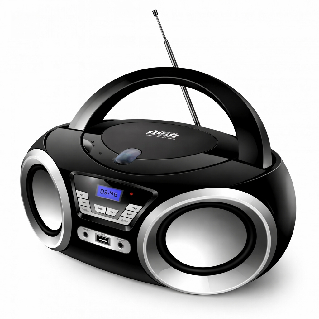 Radio Toca CD Portátil Megastar 1200W FM Bluetoot