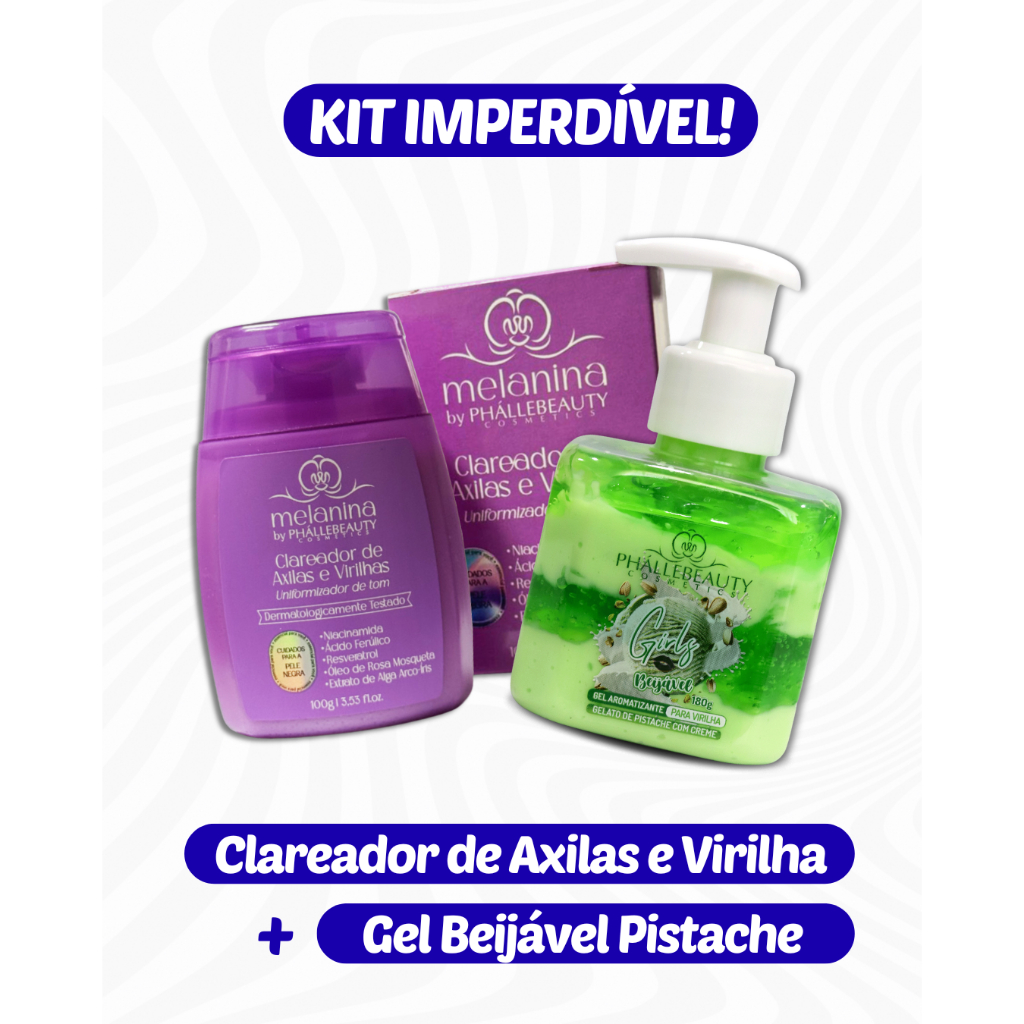 Kit Clareador de Axilas e Virilhas + Gel Aromatiza