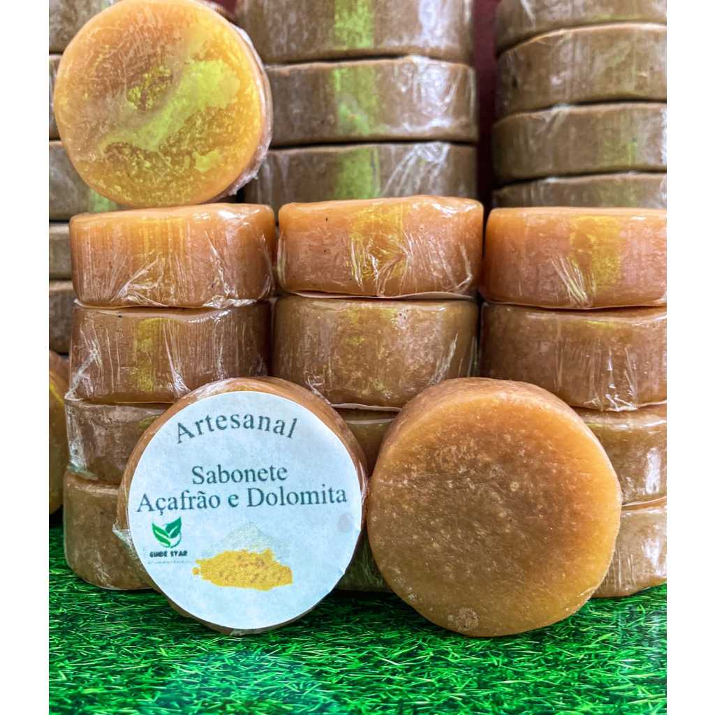 Sabonete de AÇAFRÃO Redução de pelos, antiacne