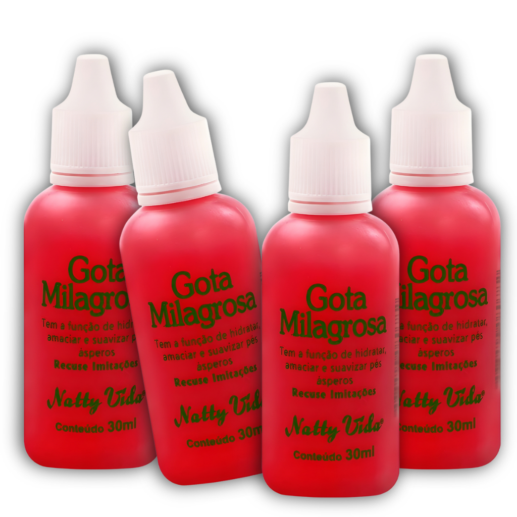 Kit 4 Gota milagrosa Para os Pés Naty Vida 30ml O