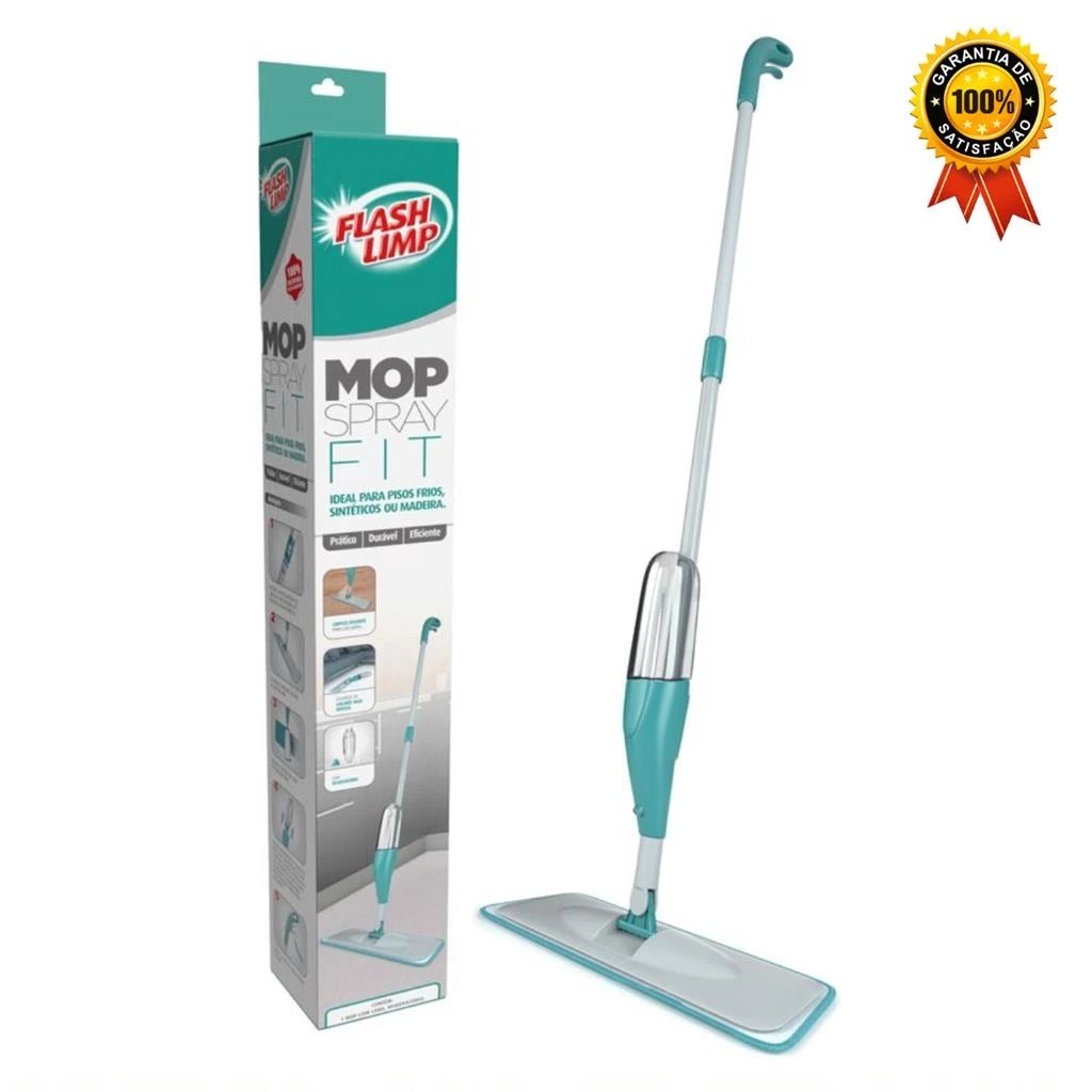 Mop Limpeza Spray Inteligente Vassoura Rodo com Mi