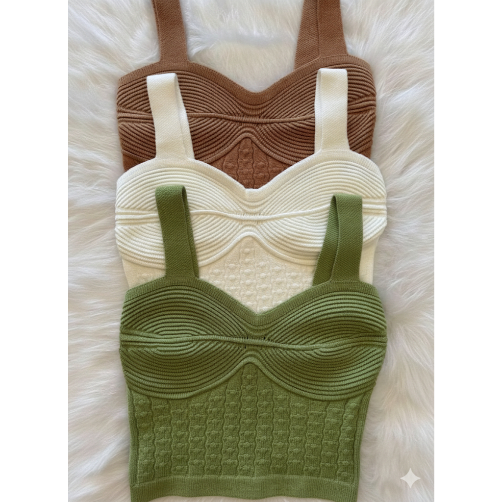 Kit 3 Croppeds Feminino Alcinha Estiloso Modal Con