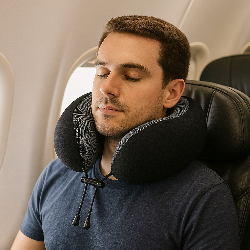 Almofada de Pescoço Viagem Compacta Confortável 