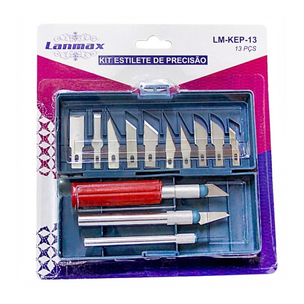 Estilete de Precisão com 3 Cabos e 13 Lâminas We