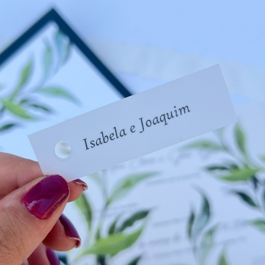10 Tag com Nome Personalizado para Convite –