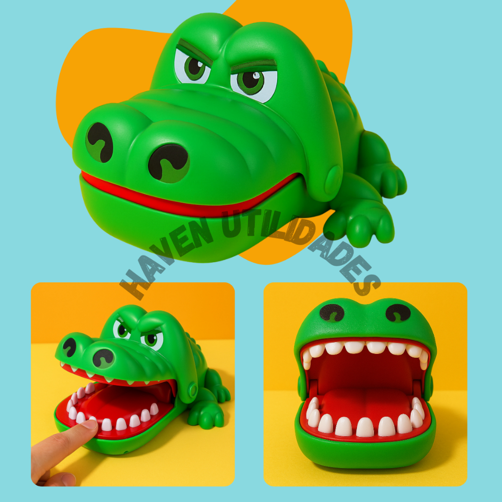 Brinquedo Infantil Jacaré Morde Dedo Crocodilo De