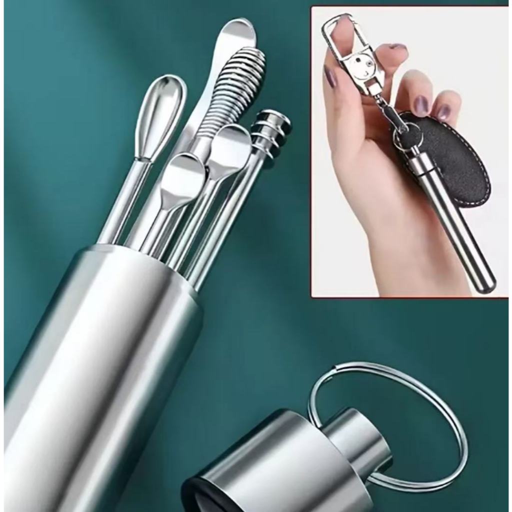 Kit 6 pcs de ferramentas portáteis de aço inoxid