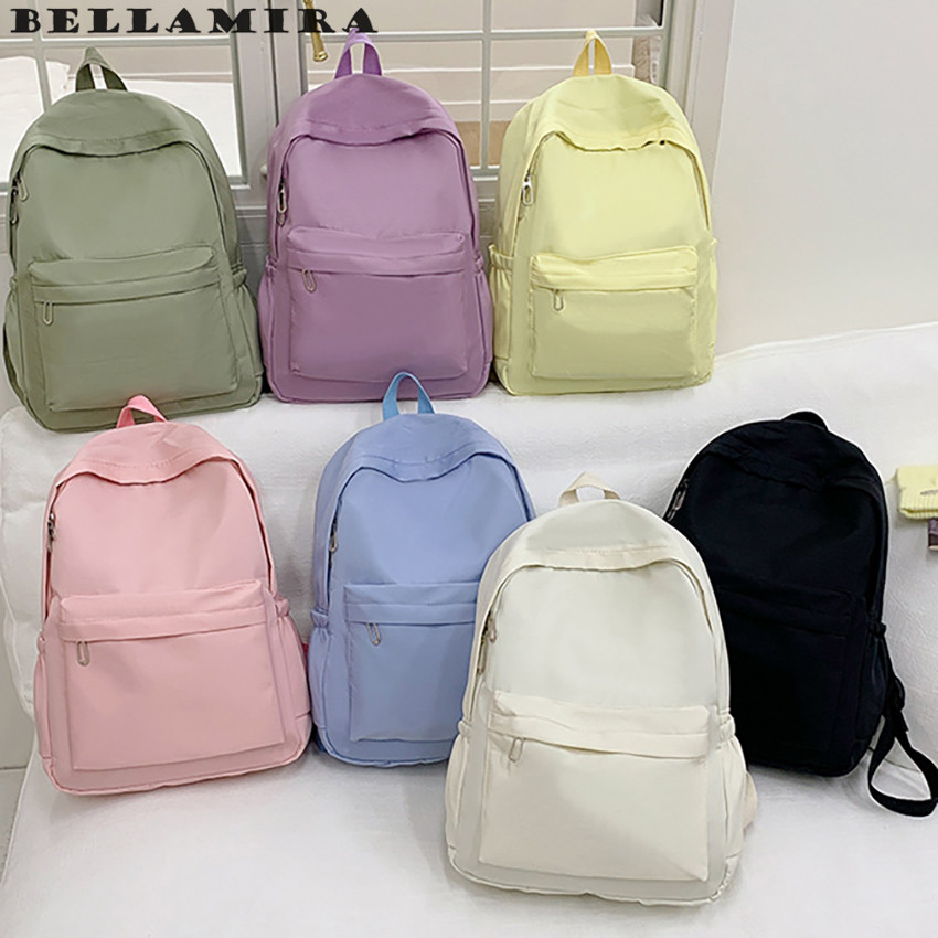 Mochila Unissex Nylon Impermeável Casual Mochila 