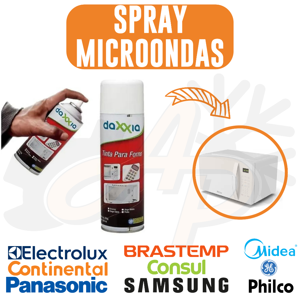 Tinta Spray Para Microondas Branco Interno/externo