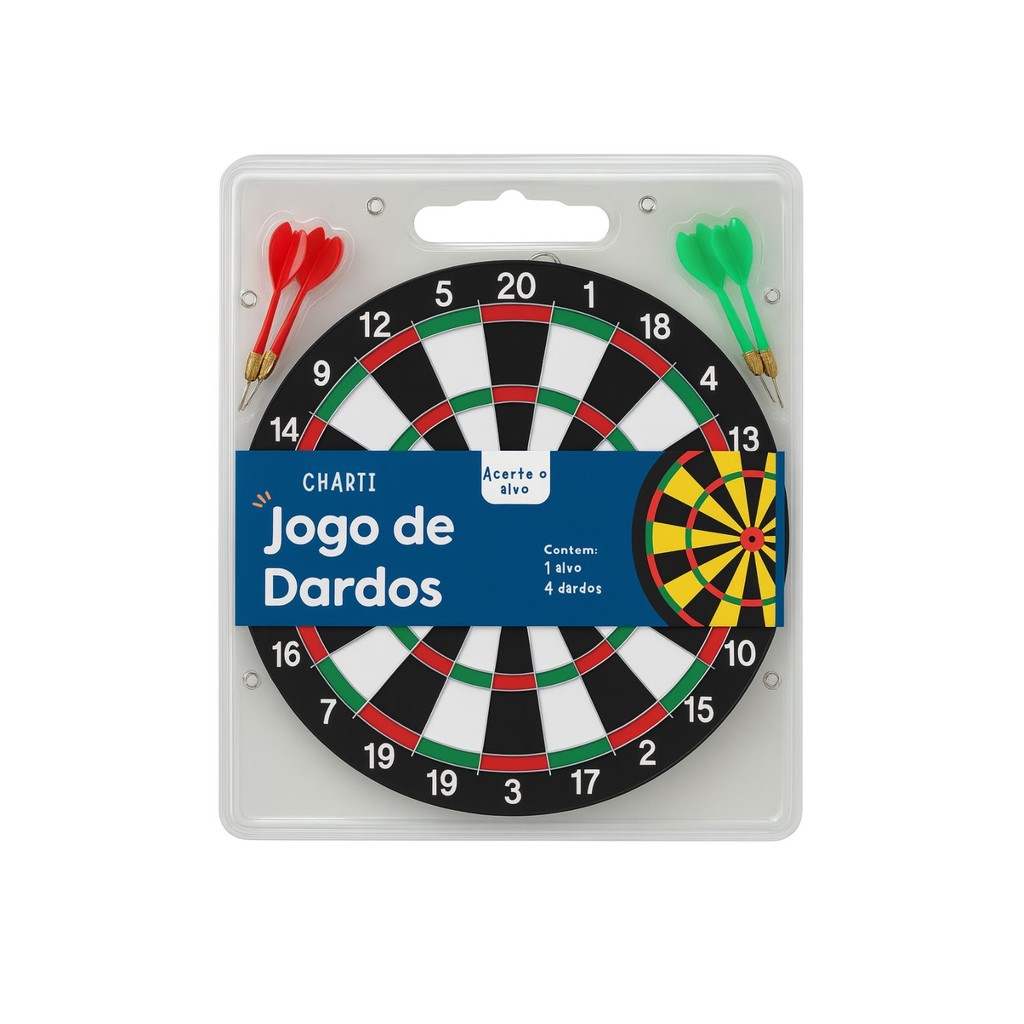 Jogo de Dardos com Alvo Tradicional 4 Dardos Diver