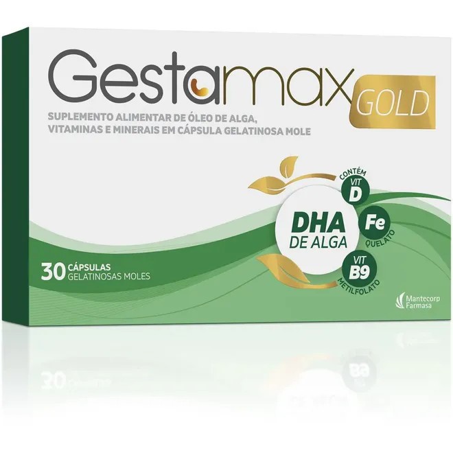 Gestamax Gold Ômega 3 DHA de Alga + Vitaminas e M