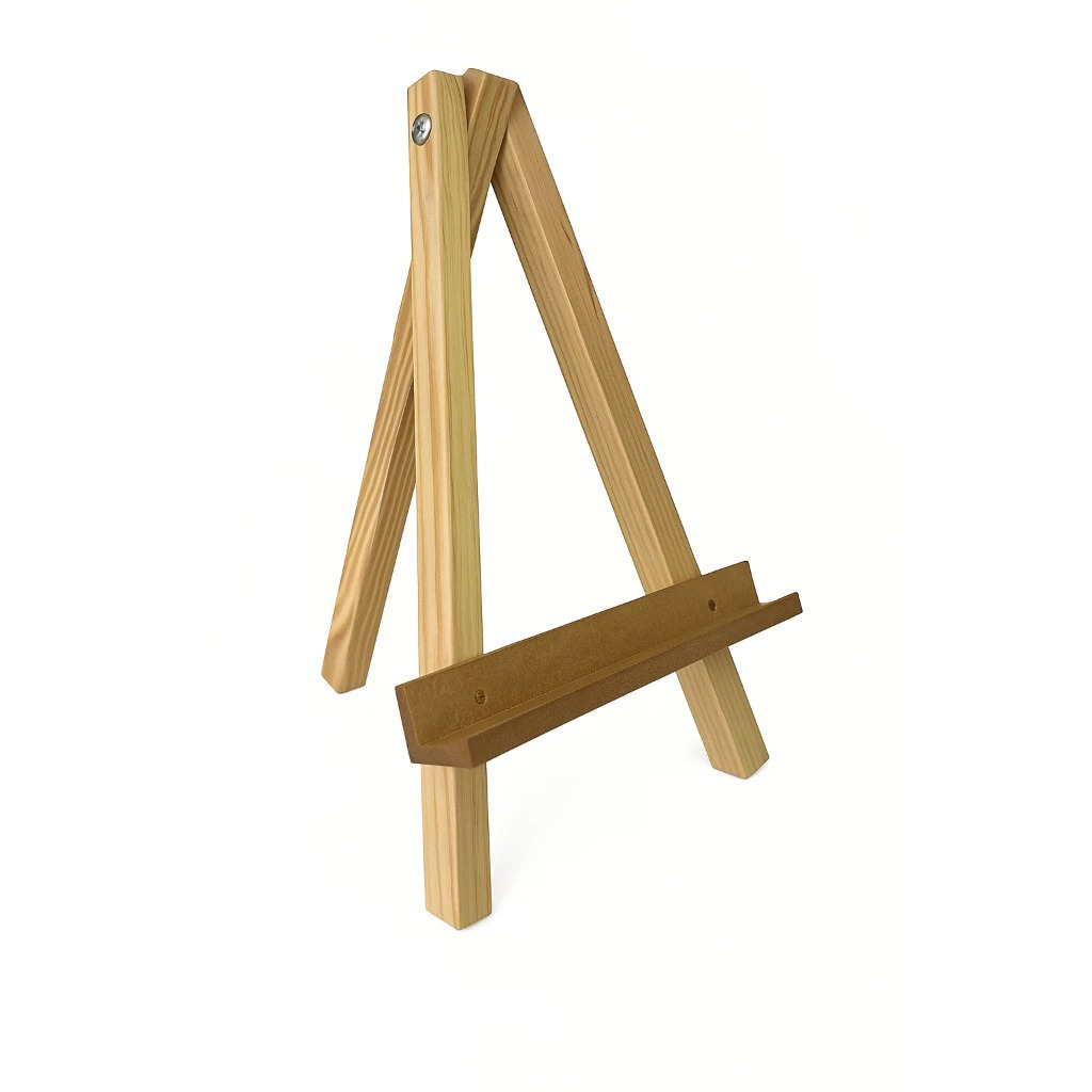 Mini Cavalete De Pintura Tela Quadro Madeira Pinus