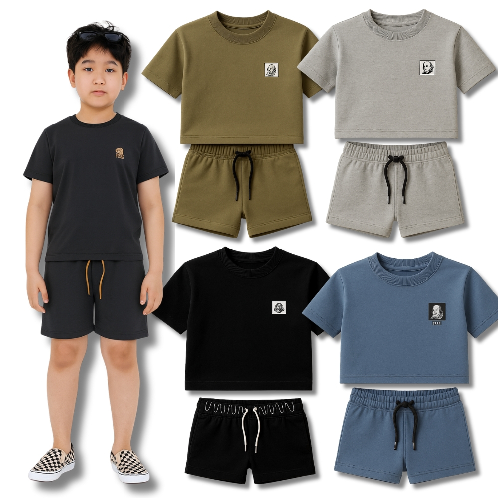 Kit 10 Peças Conjunto Camiseta Monocromático Lis