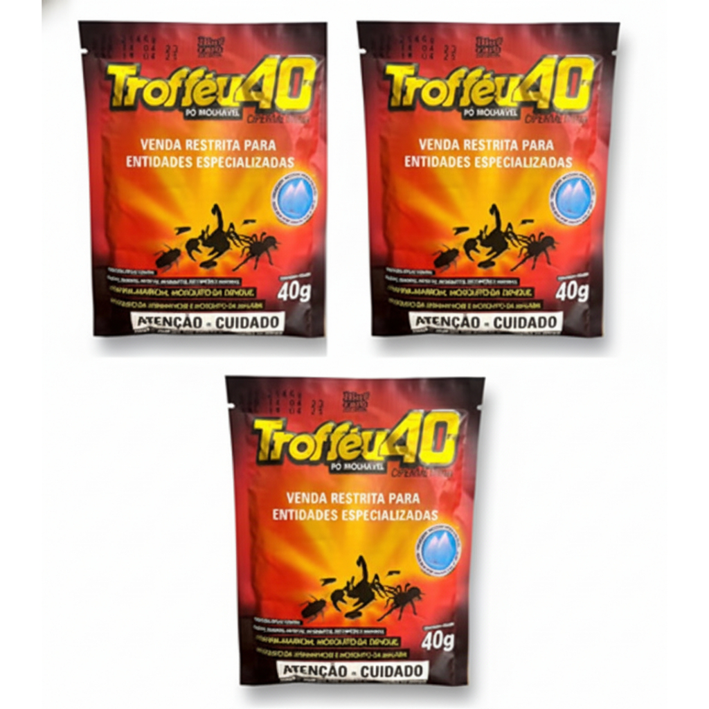Trofféu 40 Contra Escorpiões, Pulgas, Baratas e 