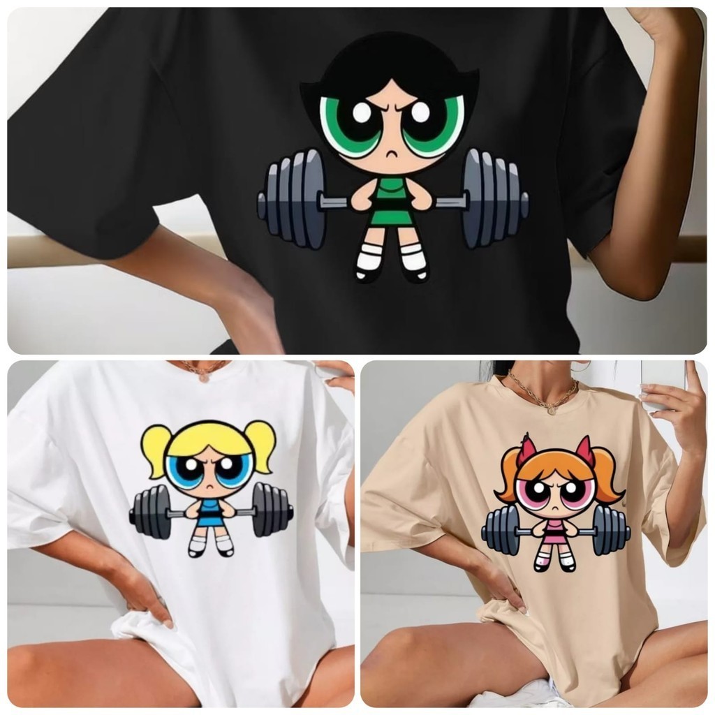 Kit 3 Camisetão Larga Blusão T-shirt Meninas Pod