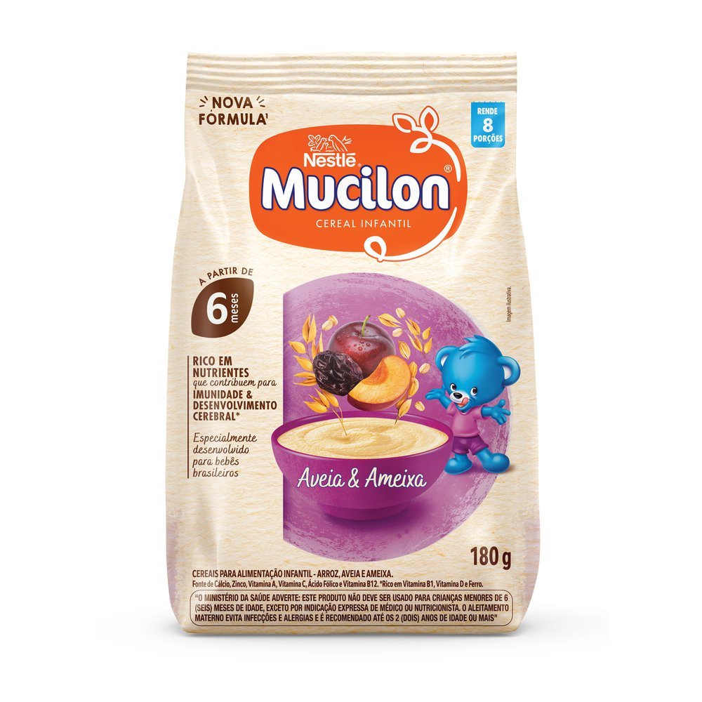 Cereal Infantil Mucilon Aveia Integral e Ameixa 18