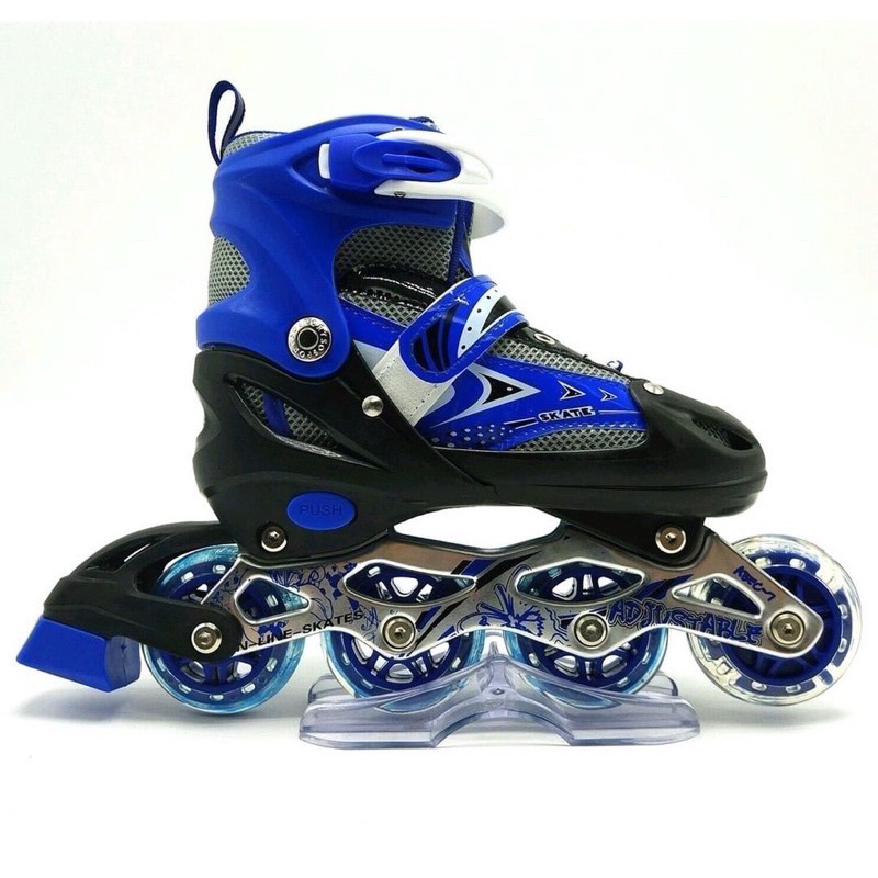 Patins Roller Semi Profissional Ajustável Com Bas