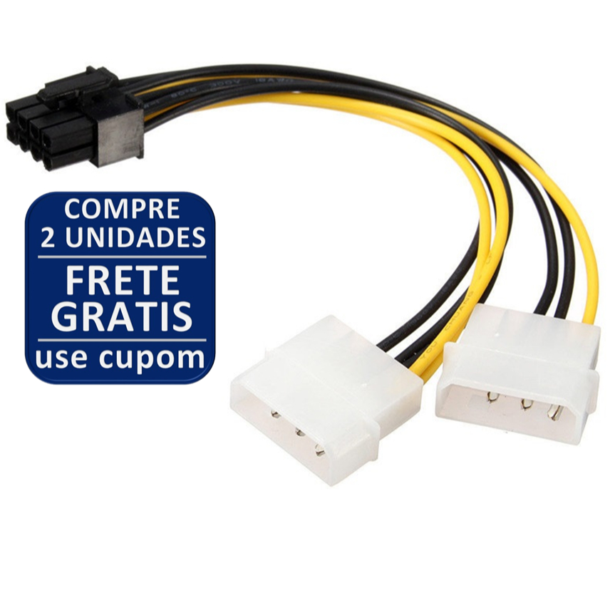 Cabo Pci Express 8 (6+2) Pinos Adaptador Molex Pla