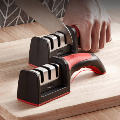 Amolador Afiador De Facas Em Aço Inox Afiadores A