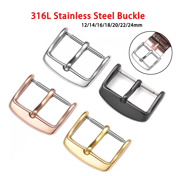Fivela De Aço Inoxidável 316L 12mm 14mm 16mm 18m