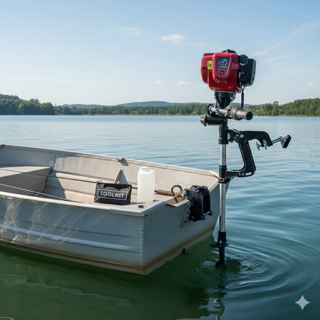 Motor 75cc Barco 4 Tempos Polpa Para Barco Bote Ca